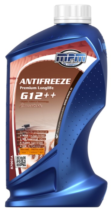 Охолоджувальна рідина MPM G12++, концентрат, фіолетовий, 1 л (MPM 87001A)